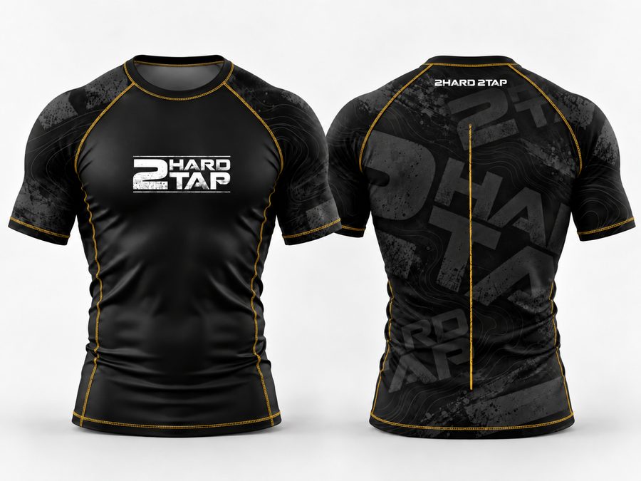 2H2T Basic rashguard, gold